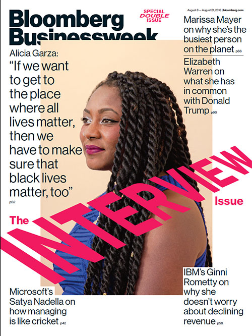 Alicia Garza on the cover of Bloomberg Businessweek