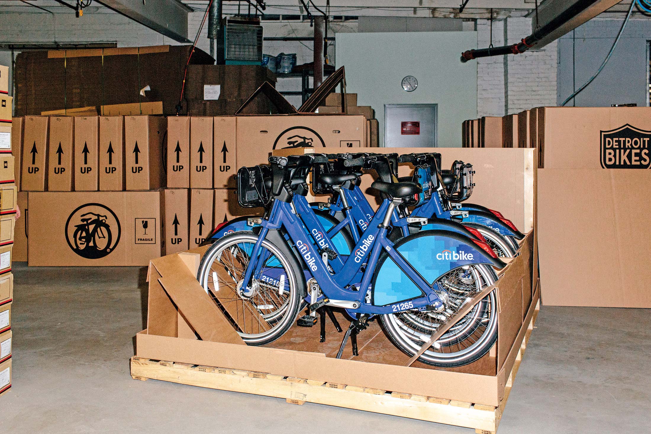 Citi Bikes ready to ship