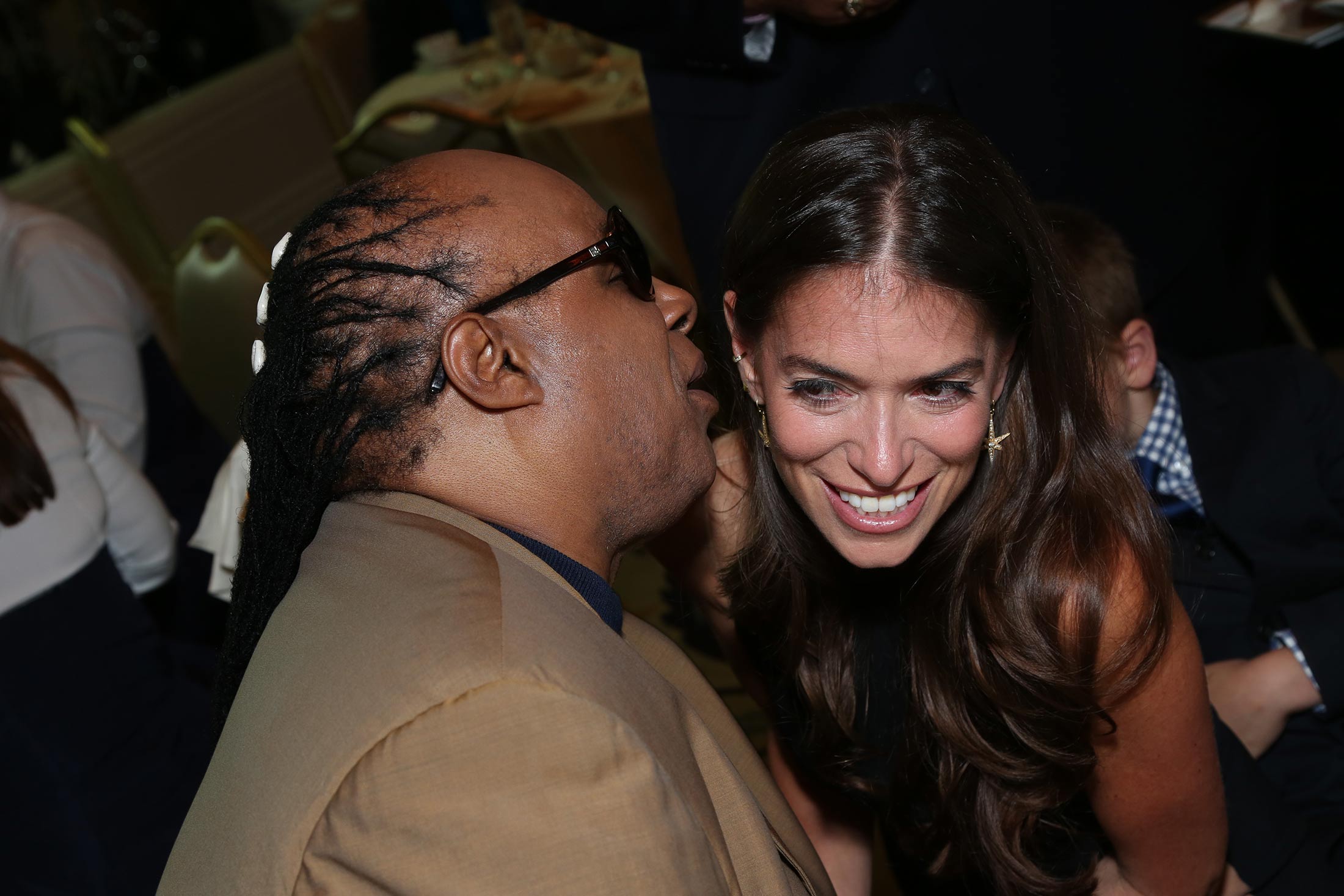 Stevie Wonder and Laura Wasser