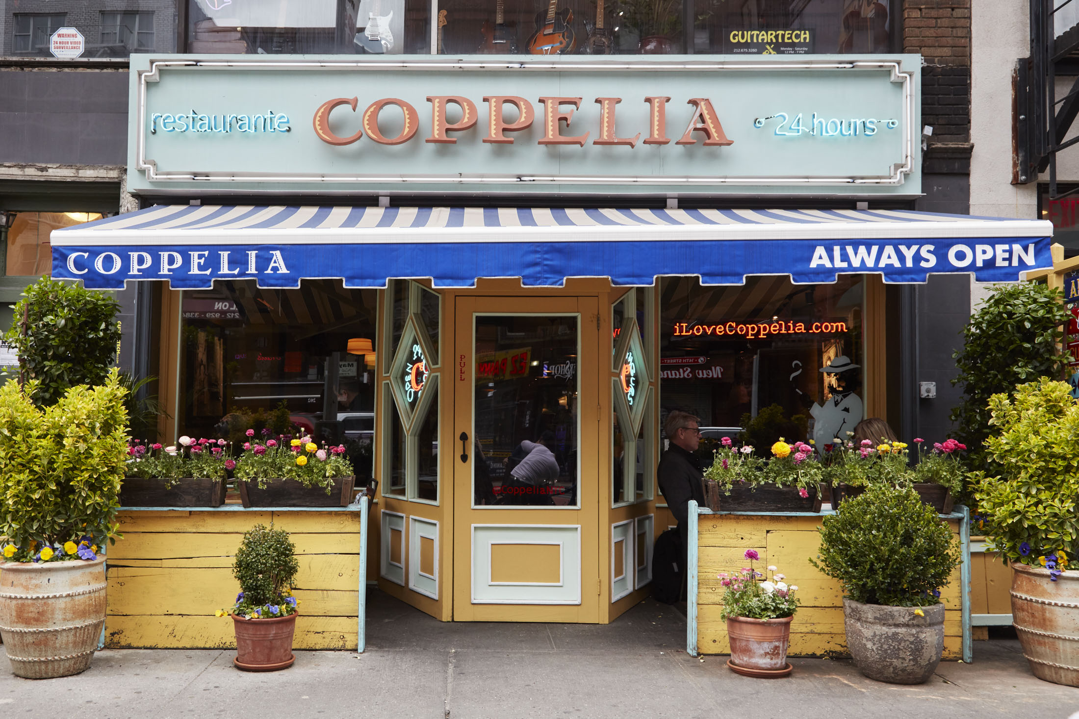 Behind its calm, pretty exterior, Coppelia is a celebratory Latin American restaurant with an emphasis on Cuban cuisine.