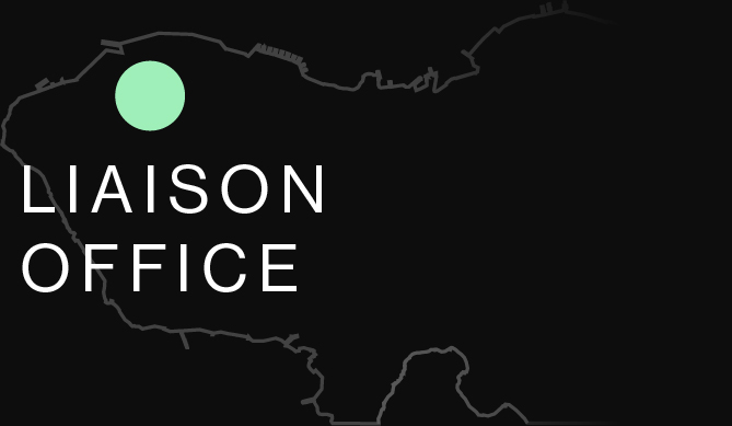 Map locates China's Liaison Office in Hong Kong