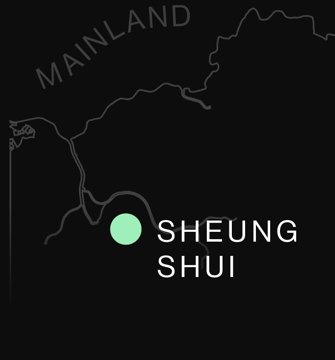 Map locates Sheung Shui