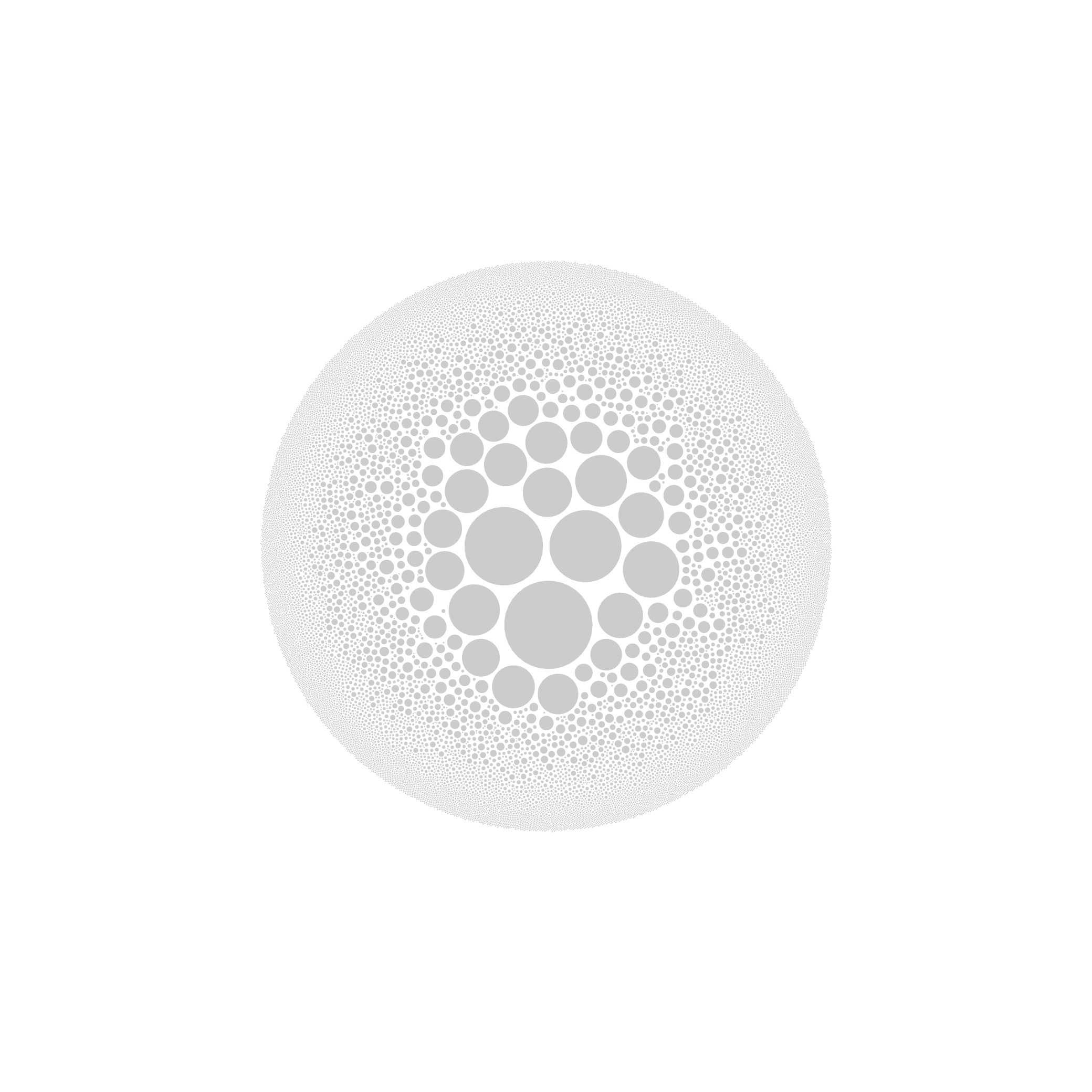 A graphic with a large circle indicating visa candidates and a smaller circle indicating approved visas.