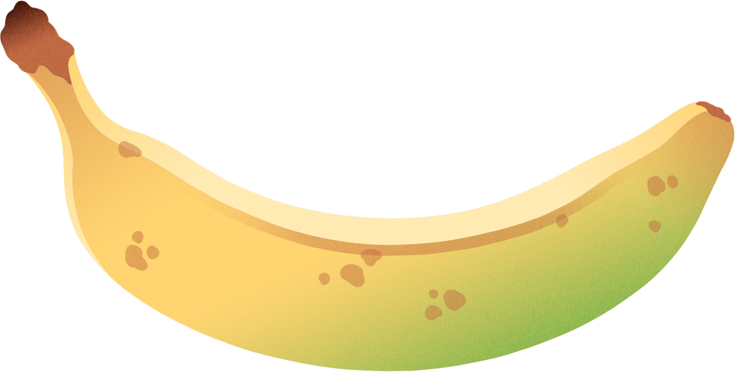 An illustration of a banana.