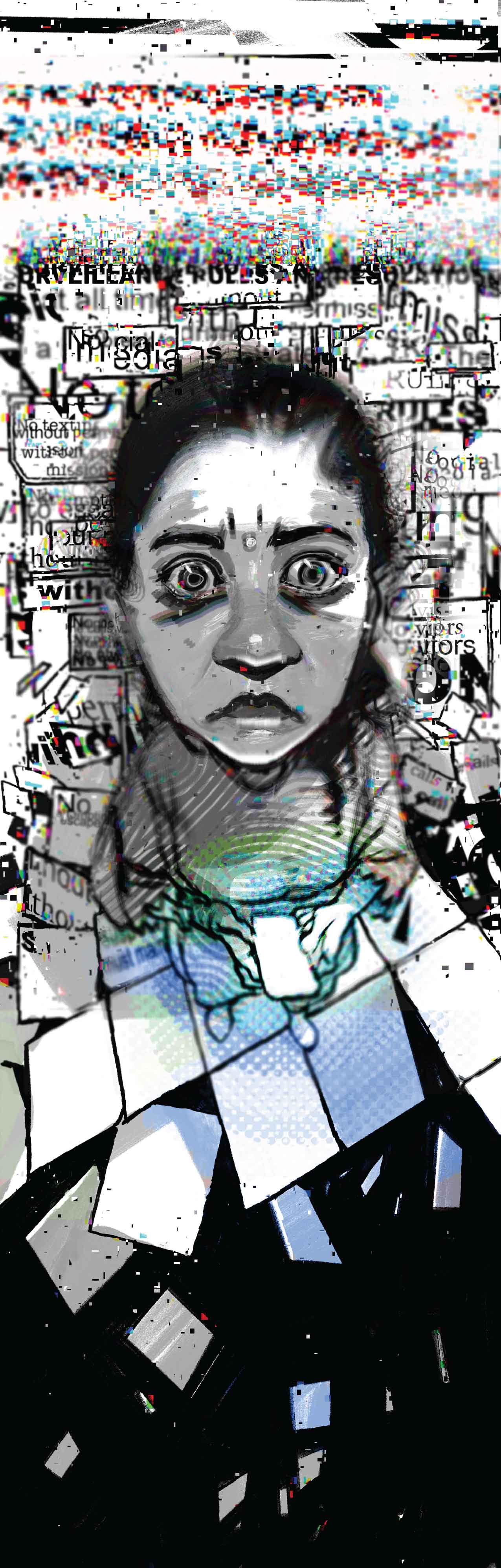 Ruchika is dizzy. The floor feels — and looks — like it's giving out beneath her feet.